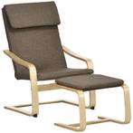 TRUUSK Comfortabele Relaxstoel met Voetenbank - Oorfauteuil, Huis en Inrichting, Fauteuils, Verzenden, Nieuw