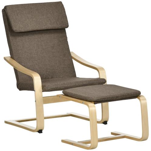 TRUUSK Comfortabele Relaxstoel met Voetenbank - Oorfauteuil, Huis en Inrichting, Fauteuils, Nieuw, Verzenden