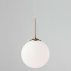 Nova Luce Athena - hanglamp - goudkleurig met lampenkap van, Verzenden, Nieuw