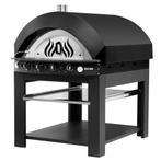 GGM Gastro | Pizzaoven op gas - Zwart - 11x 25cm - Handmatig, Verzenden