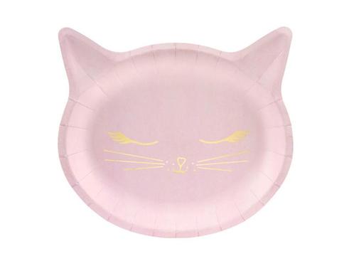 Borden Kat 22cm 6st, Hobby en Vrije tijd, Feestartikelen, Nieuw, Verzenden