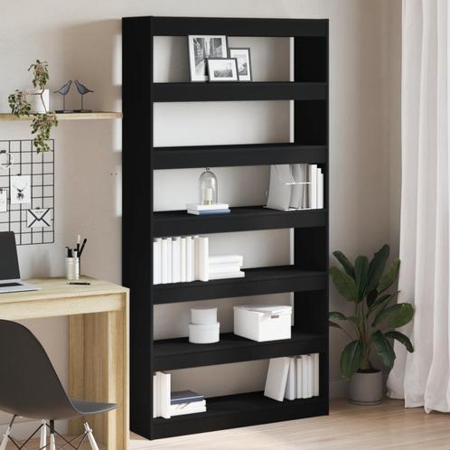 vidaXL Boekenkast/Kamerverdeler Zwart 100x30x198 cm, Huis en Inrichting, Kasten | Boekenkasten, Nieuw, Minder dan 50 cm, Overige houtsoorten