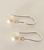 Zonder Minimumprijs - Hangoorbellen - 9 kt. Witgoud -, Sieraden, Tassen en Uiterlijk, Antieke sieraden