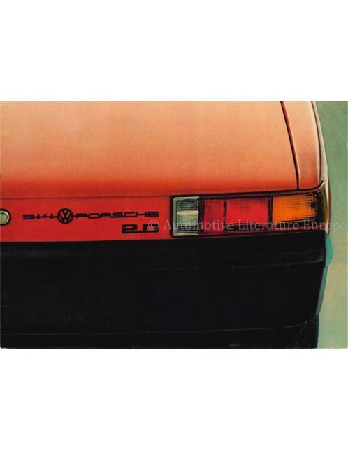 1973 PORSCHE 914 BROCHURE ENGELS, Boeken, Auto's | Folders en Tijdschriften, Porsche