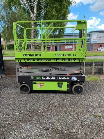 Zoomlion ZS0812DC-Li Hoogwerker Te Huur – 10m werkhoogte beschikbaar voor biedingen