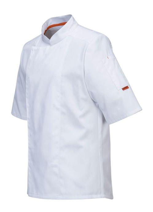 GGM Gastro | (5 stuks) Korte mouwen MeshAir Pro kok jas - |, Huis en Inrichting, Keuken | Bestek, Nieuw, Overige materialen, Verzenden