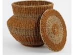 Mica Decorations Tacoma Opbergmand met Deksel - H48 x Ø55 cm, Huis en Inrichting, Woonaccessoires | Schalen en Manden, Verzenden