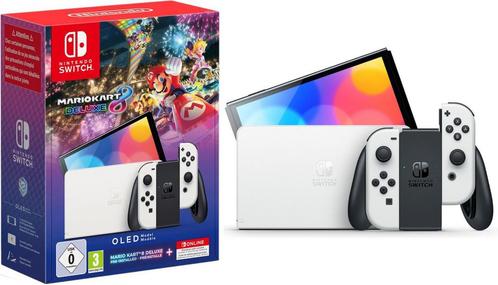 Nintendo Switch Console OLED Model Pack-Mario Kart 8 Deluxe, Spelcomputers en Games, Spelcomputers | Nintendo Switch, Nieuw, Ophalen of Verzenden