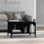 vidaXL Salontafel 60x50x36,5 cm bewerkt hout zwart, 50 tot 100 cm, Verzenden, Nieuw, 50 tot 100 cm