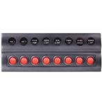 Schakelpaneel 12V 8 Schakelaars Auto Fuse, Watersport en Boten, Bootonderdelen, Ophalen of Verzenden, Nieuw, Zeilboot of Motorboot