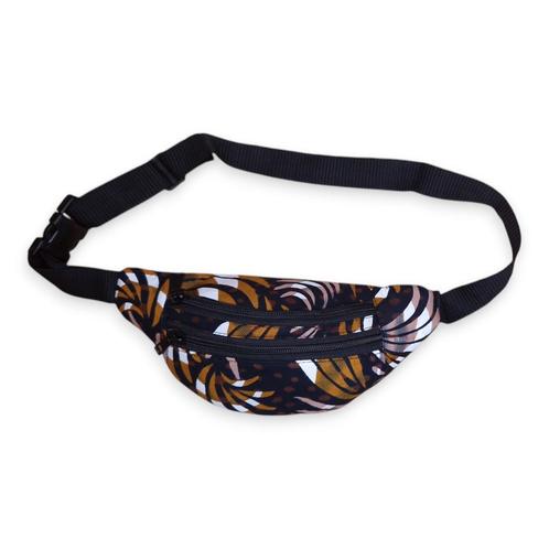 Afrikaanse print heuptasje / Fanny pack - Mix Bruine Feather, Sieraden, Tassen en Uiterlijk, Tassen | Damestassen, Nieuw, Ophalen of Verzenden
