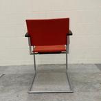 Tweedehands complete set 4x Vergaderstoelen Casala rode, Huis en Inrichting, Stoelen, Ophalen of Verzenden, Gebruikt, Stof