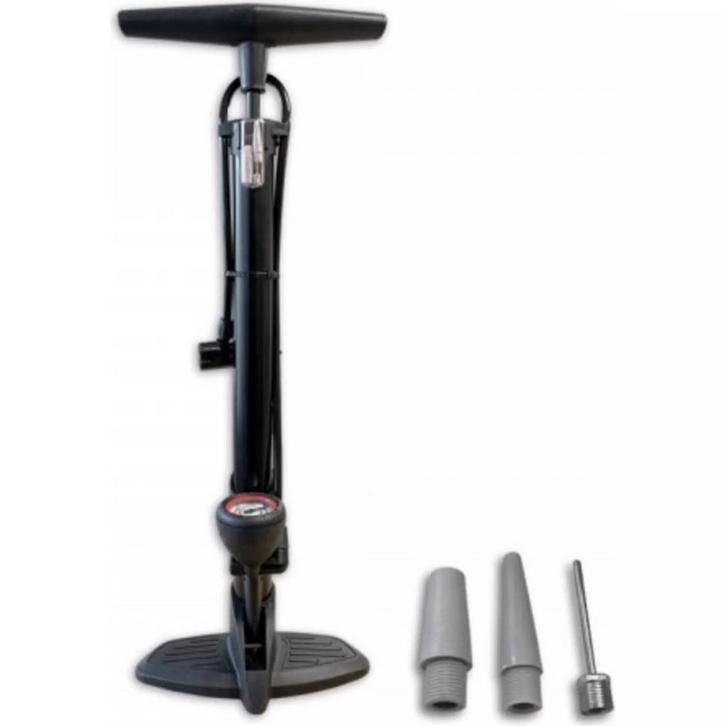 Typhoon Hogedrukpomp met manometer - Stalen buis - Max 6..., Fietsen en Brommers, Fietsaccessoires | Overige Fietsaccessoires