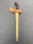 Kris/keris (1) - Damascus staal/ijzer, Hout, Messing - Java,