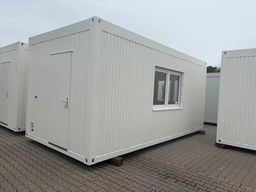 Kantoorunit - 6 x 3 meter | Kopraam/zijraam rechts met keuke, Zakelijke goederen, Machines en Bouw | Keten en Containers, Ophalen of Verzenden