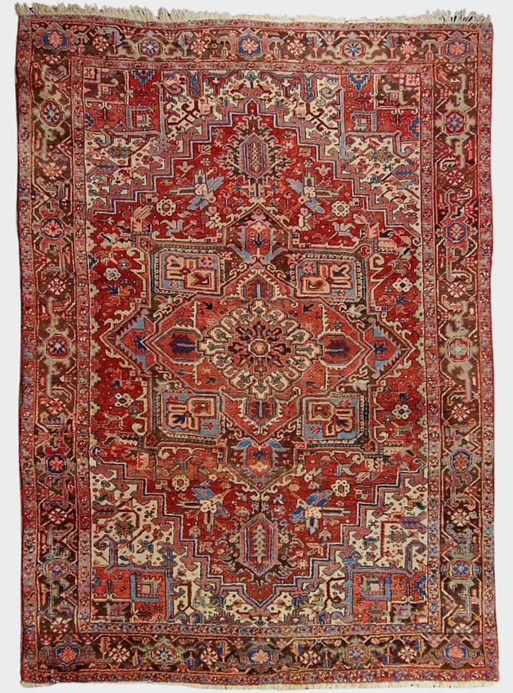 Groot perzisch tapijt Heriz 350x250 wollen vloerkleed iran, Huis en Inrichting, Stoffering | Tapijten en Kleden, 200 cm of meer