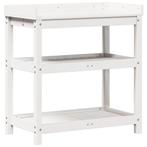 Oppottafel Grenenhout | Retourdeal | 46%, Tuin en Terras, Nieuw, Ophalen of Verzenden, 60 tot 100 cm, 60 cm of meer