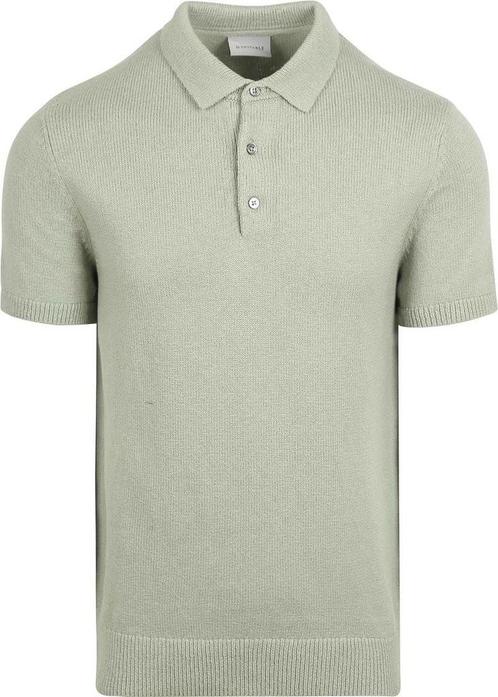 Suitable Heavy Knitted Polo Raw Lichtgroen maat L Heren, Kleding | Heren, Polo's, Groen, Nieuw, Maat 52/54 (L), Verzenden