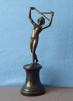 O. Opitz - Franz Iffland - sculptuur, Bronzestatue Die
