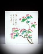 Geen veilingreserve - antieke Chinese polychrome vierkante