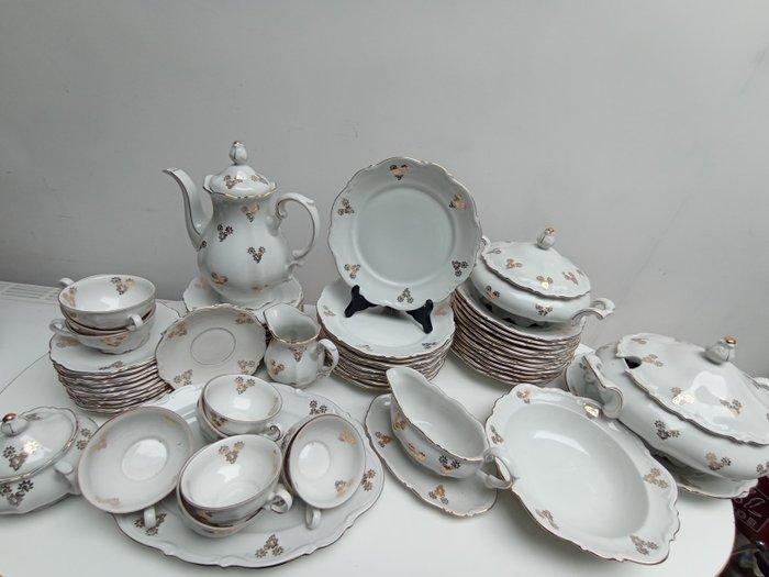 Mitterteich Bavaria - Eetservies voor 12 (61) - Porselein, Antiek en Kunst, Antiek | Meubels | Tafels