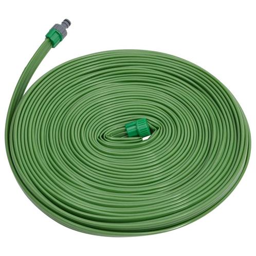 vidaXL Sproeislang 3-pijps PVC 15 m groen, Tuin en Terras, Tuinslangen, Nieuw, Verzenden