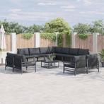 vidaXL Tuin Sofa Set 12 pcs Antraciet Staal, Tuin en Terras, Tuinsets en Loungesets, Verzenden, Nieuw