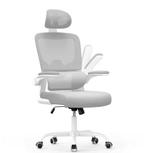 Ergonomische Mesh Bureaustoel – Verstelbaar; Comfortabel, Verzenden, Nieuw, Grijs, Bureaustoel