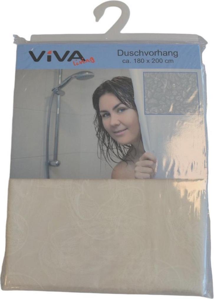 Douchegordijn - Model Strand - 200 cm x 180 cm - Inclusief, Huis en Inrichting, Badkamer | Badtextiel en Accessoires, Nieuw, Verzenden