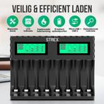 Strex Batterij Oplader -8x AA/AAA Batterijen-USB Oplaadbaar, Verzenden, Nieuw