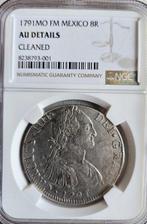 Spanje. Carlos IV. 8 Reales 1791 Mexico FM AU Details,