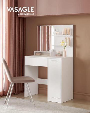Nieuw-Vasagle-Kaptafel-Makeuptafel-80 x 40 x 132 cm beschikbaar voor biedingen