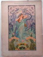 Themacollectie - 49 oude Art Nouveau prenten - album de la, Antiek en Kunst