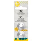 Wilton Spuitmondjes Set/2 #012, #021, Hobby en Vrije tijd, Taarten en Cupcakes maken, Verzenden, Nieuw