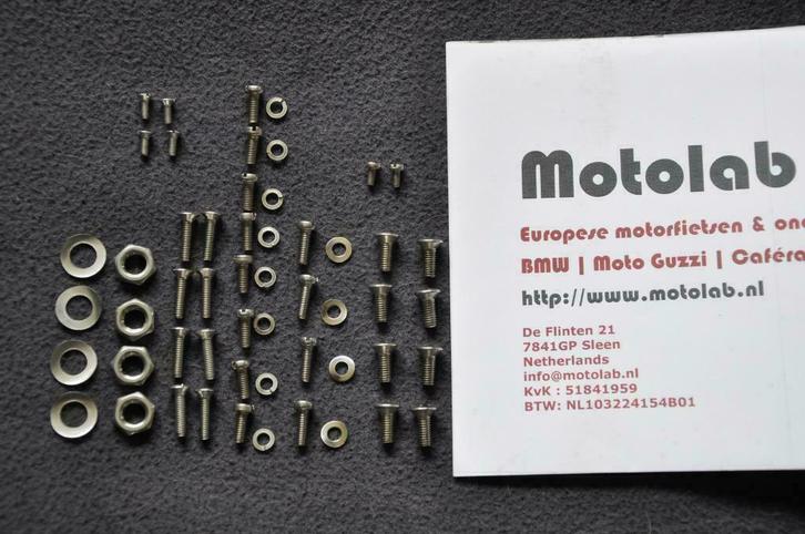 RVS Schroef/moeren SET BMW R2V Bing CV 32 &amp; 40mm, Motoren, Onderdelen | BMW, Nieuw, Ophalen of Verzenden