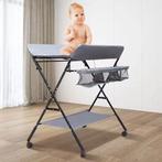 Verstelbare Baby Aankleedtafel met Wielen en Opbergruimte, Verzenden, Nieuw