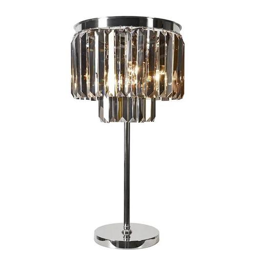 Tafellamp Damien 40x40x71cm Rook Kristal, Huis en Inrichting, Lampen | Tafellampen, Nieuw, Ophalen of Verzenden