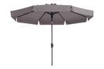 Madison stokparasol Flores luxe Taupe 300 cm., Tuin en Terras, Parasols, Verzenden, Nieuw, Stokparasol, Kantelbaar