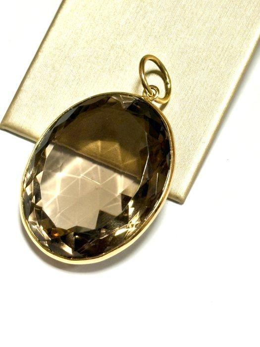 Hanger - 14 karaat Roségoud Topaas - Fume’, Sieraden, Tassen en Uiterlijk, Antieke sieraden