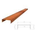Cortenstaal u-profiel 300x15,4x5cm, Tuin en Terras, Overige materialen, Minder dan 25 cm, Border, Minder dan 25 cm