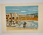 Yves Brayer - Pont à Ispahan - Fetes et Lumières de lIran, Antiek en Kunst