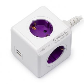 Powercube | Allocacoc | 1 meter (4-voudig, 2 USB poorten), Doe-het-zelf en Verbouw, Elektra en Kabels, Nieuw, Verzenden