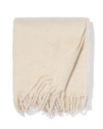 HEMA Plaid 130x150 wollook crème van €23.99 voor €16.79 sale, Verzenden, Nieuw