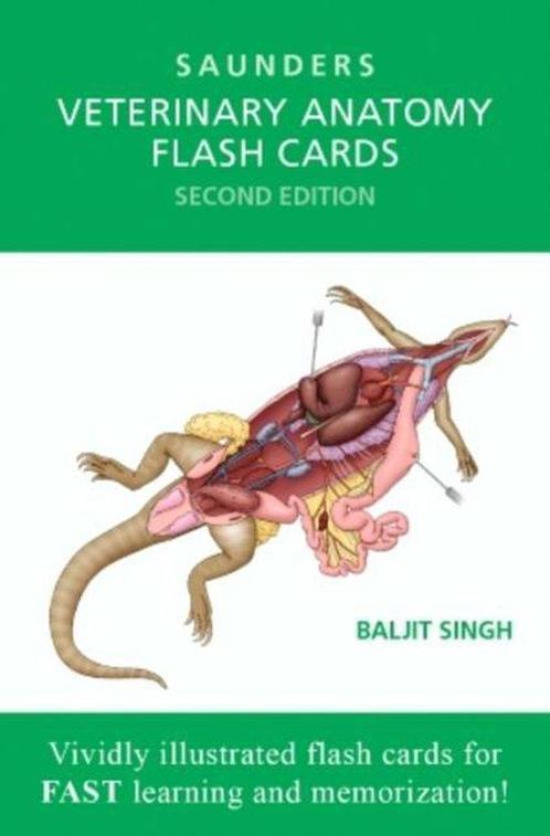 9781455776832 Veterinary Anatomy Flash Cards, Boeken, Informatica en Computer, Nieuw, Verzenden