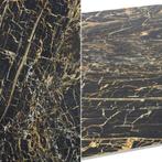 Marmerlook vloertegel Black Golden gepolijst zwart 60x120 cm