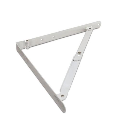 Plankdrager opvouwbaar 300x300 mm wit, Doe-het-zelf en Verbouw, Hang- en Sluitwerk, Verzenden