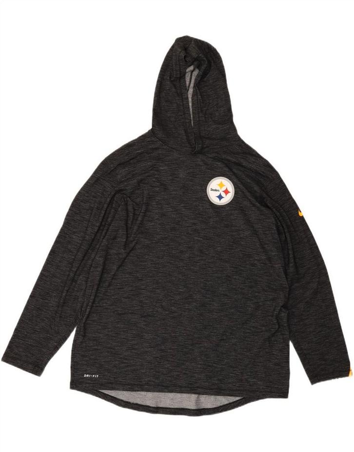 NIKE Mens Dri Fit Graphic Hoodie Jumper XL Black Flecked, Kleding | Heren, Truien en Vesten, Verzenden
