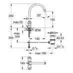 Costa S Wastafelkraan Met Waste Chroom, Ophalen of Verzenden, Nieuw