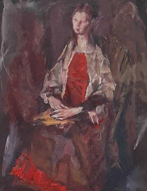 Giuseppe Ciavolino (1918-2011) - Figura di donna, Antiek en Kunst, Kunst | Schilderijen | Klassiek