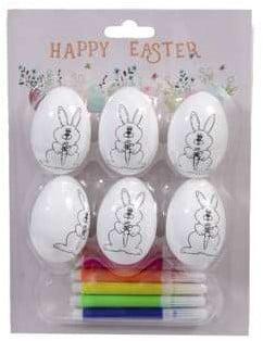 Knutselset hobbypakket eieren versieren met markers bunny 6, Hobby en Vrije tijd, Knutselen, Nieuw, Ophalen of Verzenden